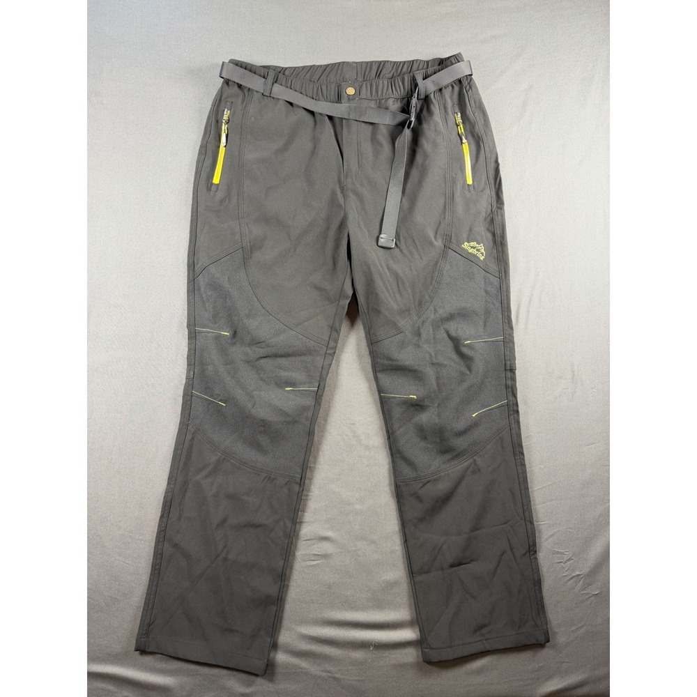 Singbring Men's Black Soft Shell Hiking Pants L